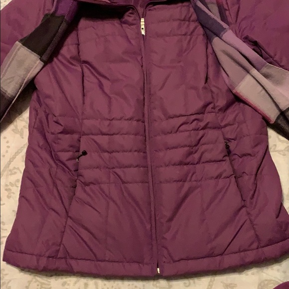Lands' End Jackets & Coats Lands End Purple Fleece Lined Parka